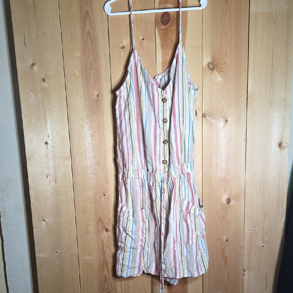 Promesa Multicolor Striped Romper